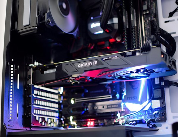 What are the optimal settings for configuring a multi-GPU system for AI training on a Gigabyte TRX40 AORUS XTREME?